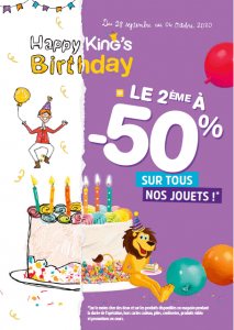 king jouet anniversaire